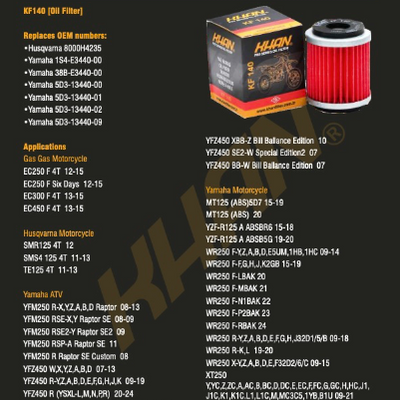 Filtro de Aceite KHAN KF-140