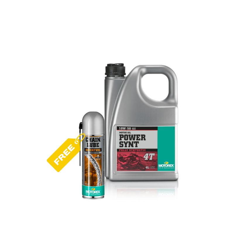 Pack 1: 4lt Power Synt 10w/50 + 1 Chainlube Adventure Gratis